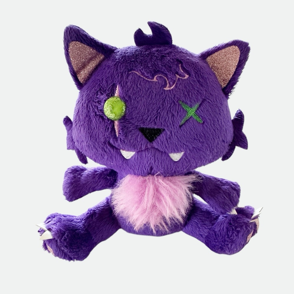 MONSTER HIGH Freaky & Fabulous 6" Plush Pet Crescent Clawdeen Wolf Cat 2013